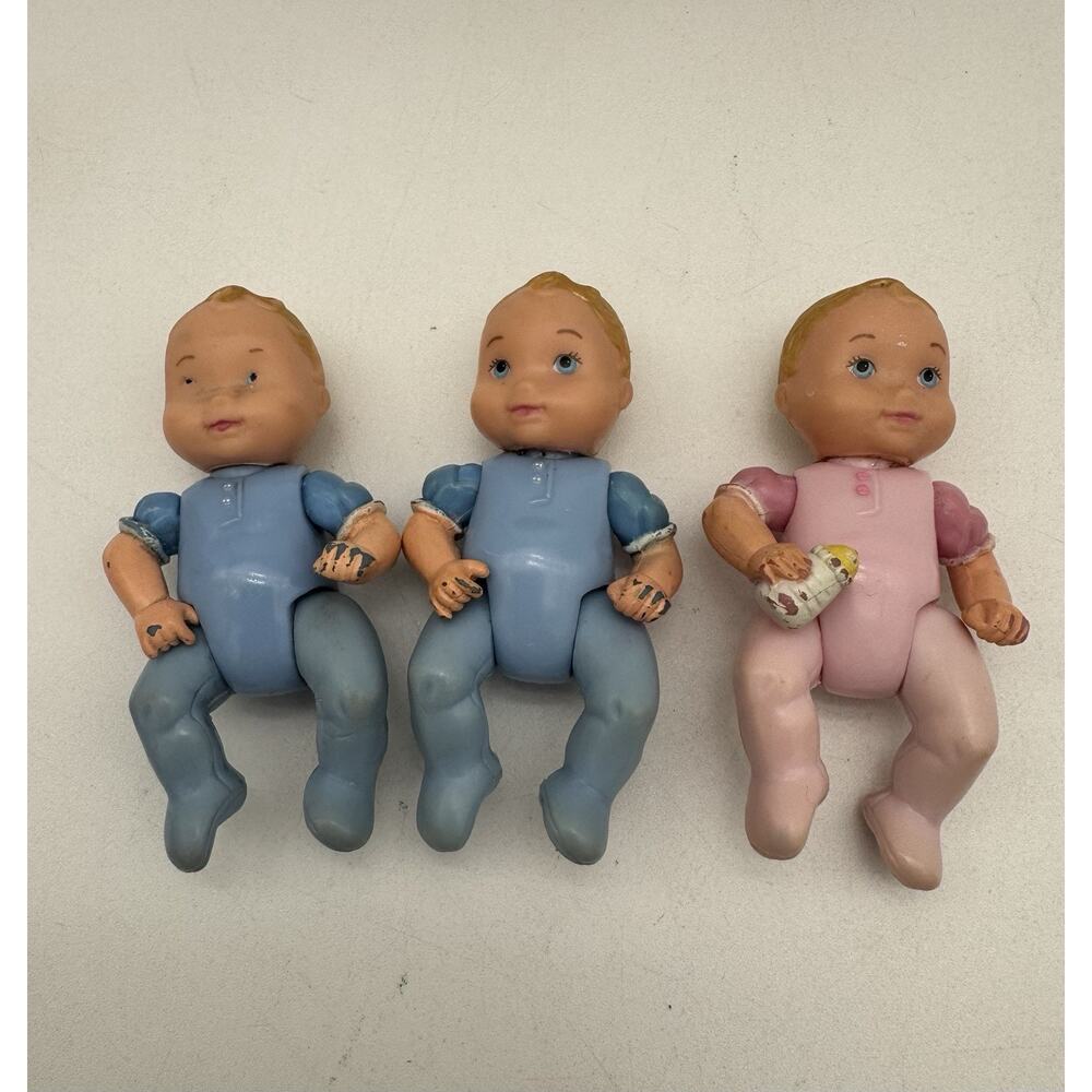 Fisher Price Loving Family Twin Time Baby Blonde 2 Boys & Girl